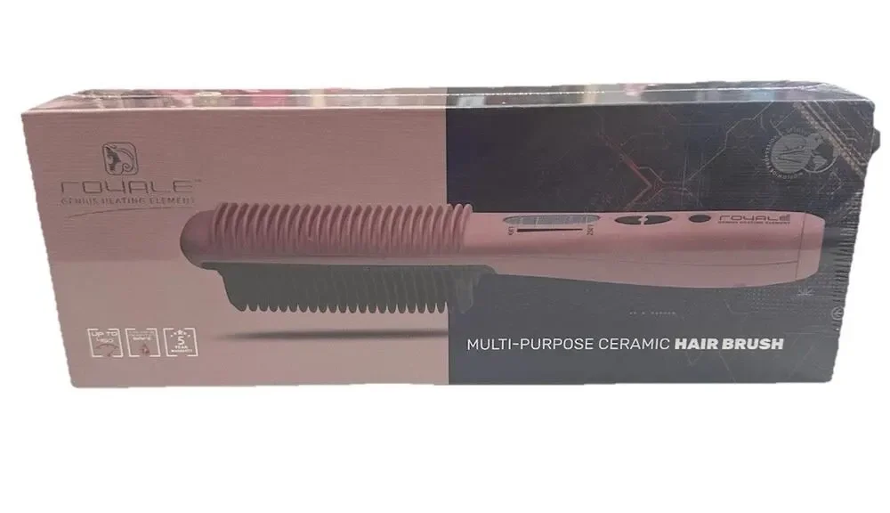 Royale Multi-Purpose Ceramic Hair Brush Limited Edition Rose Gold NEW